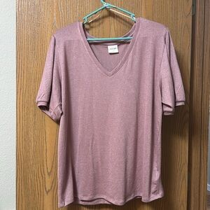 Mod Ref blouse. Short sleeve. Size XxL. Rose gold color.